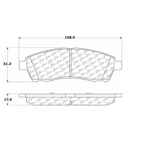 Centric Parts Centric Premium Pads, 300.07570 300.07570